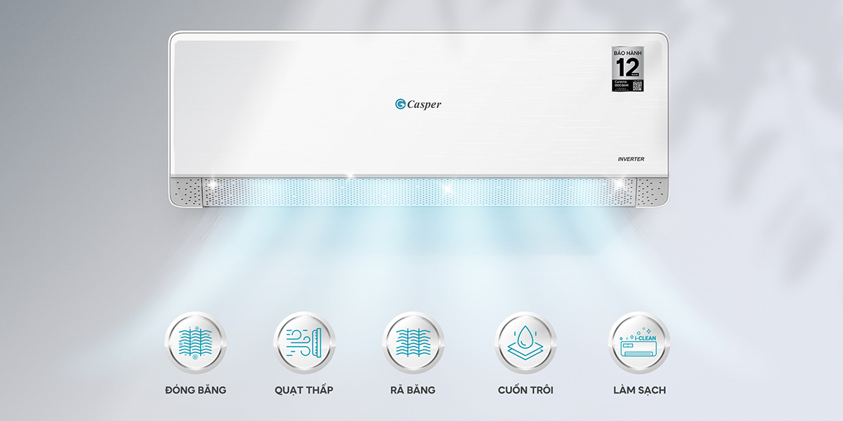 Máy Lạnh Casper Inverter 1 Hp QC-09IS36 có thiết kế trang nhã