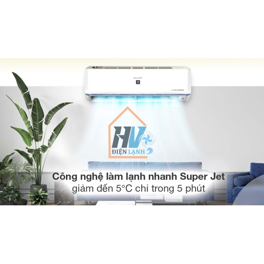 Máy Lạnh Sharp Inverter 1 HP AH-XP10BSW (2024)